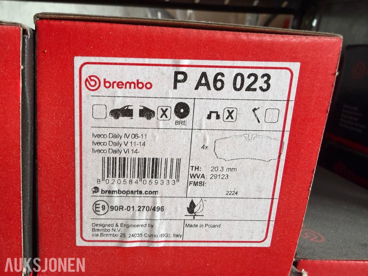 IVECO VAREBIL – STORT VARELAGER MED NYE BREMSEDELER