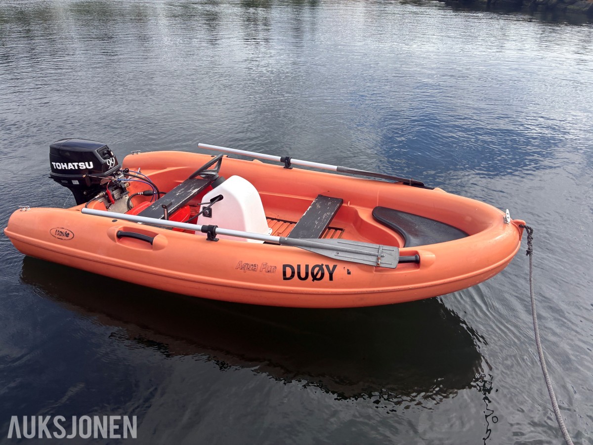 Hasle Aqua Fun med Tohatsu 9.9 (15) inkl opplagshenger