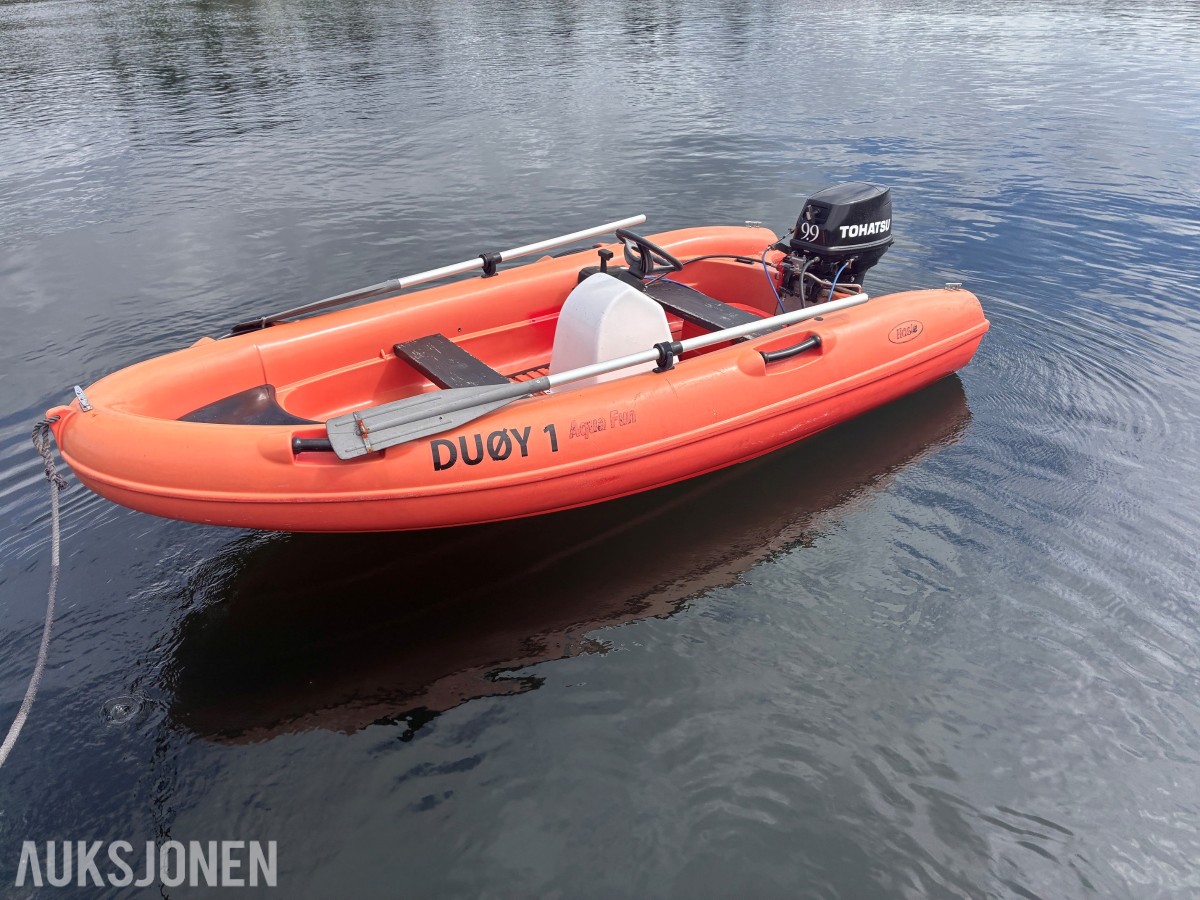 Hasle Aqua Fun med Tohatsu 9.9 (15) inkl opplagshenger