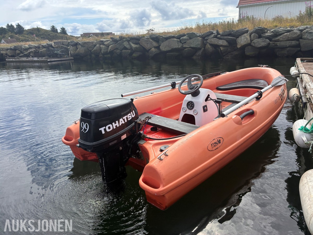 Hasle Aqua Fun med Tohatsu 9.9 (15) inkl opplagshenger
