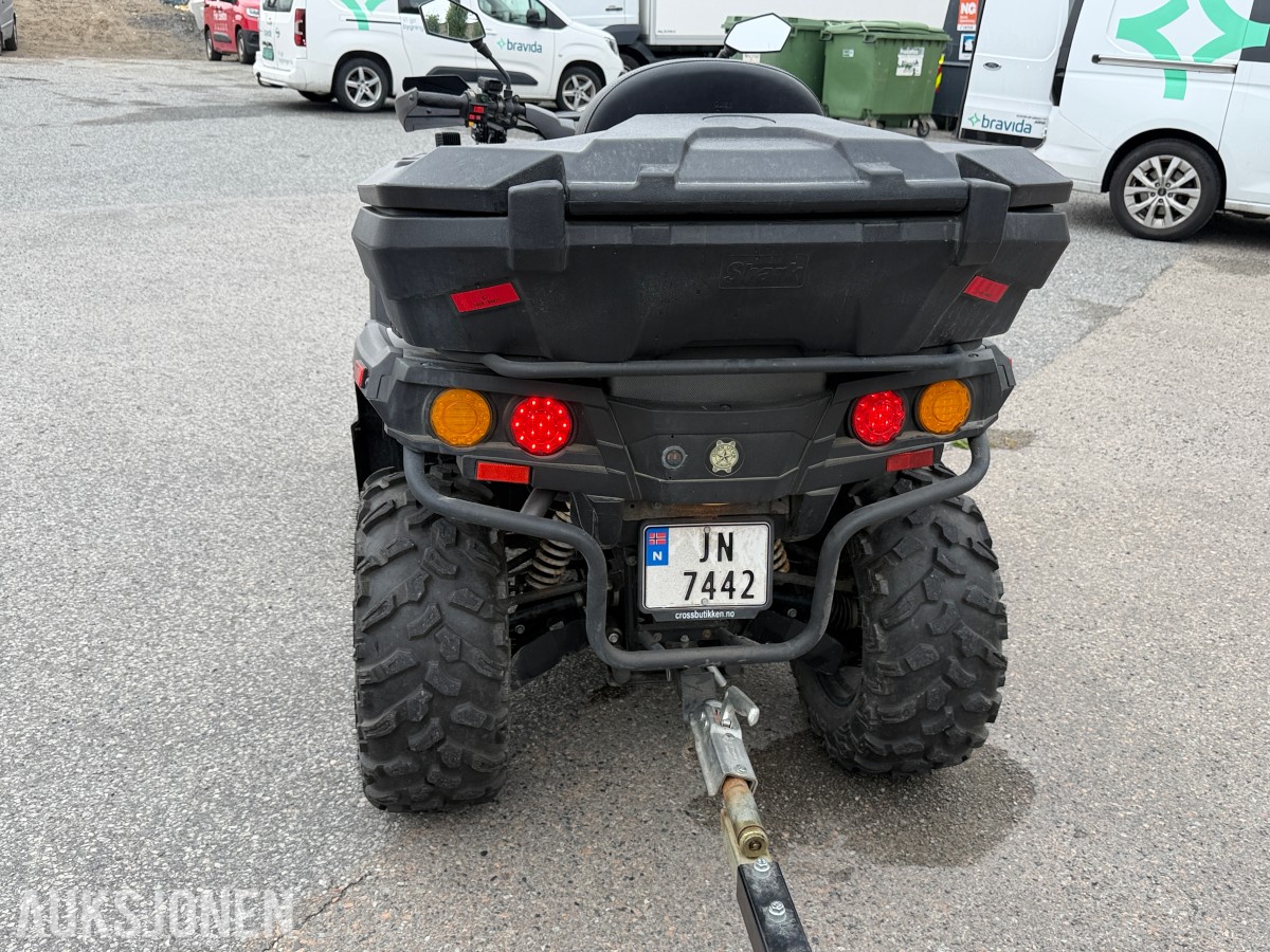 2020 Odes Assailant ATV med tipphenger og brøyteskjær