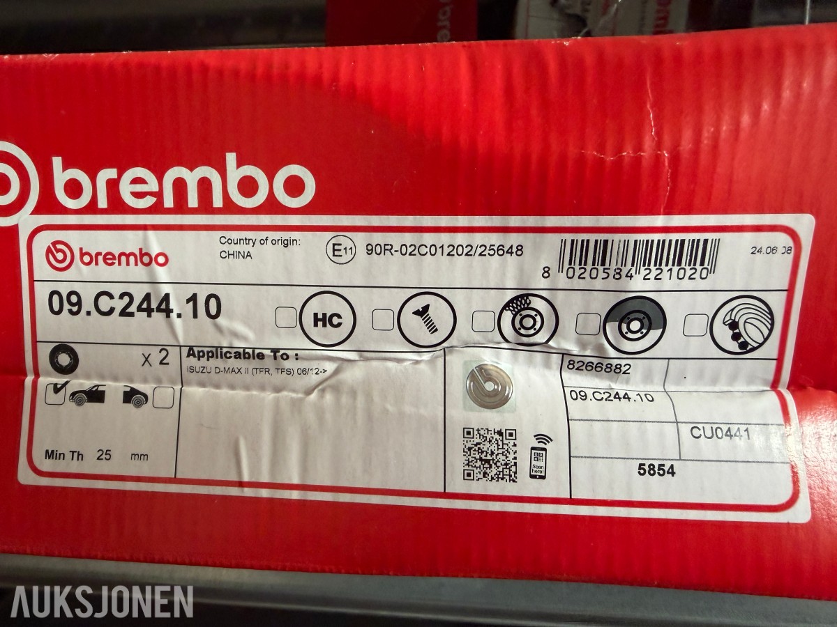 ISUZU – VARELAGER MED NYE BREMSEDELER