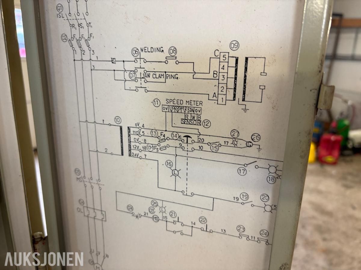 Somatec STKB 40V vertikal metallbåndsag med blad-sveiser – 400V
