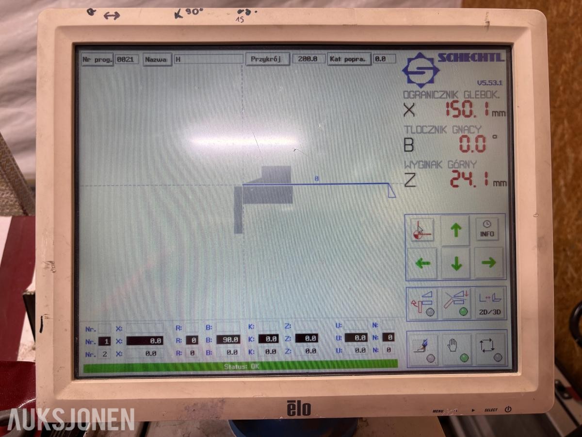 2002 Schechtl MAB 250 CNC kantpresse / plateknekke r – 2500 mm