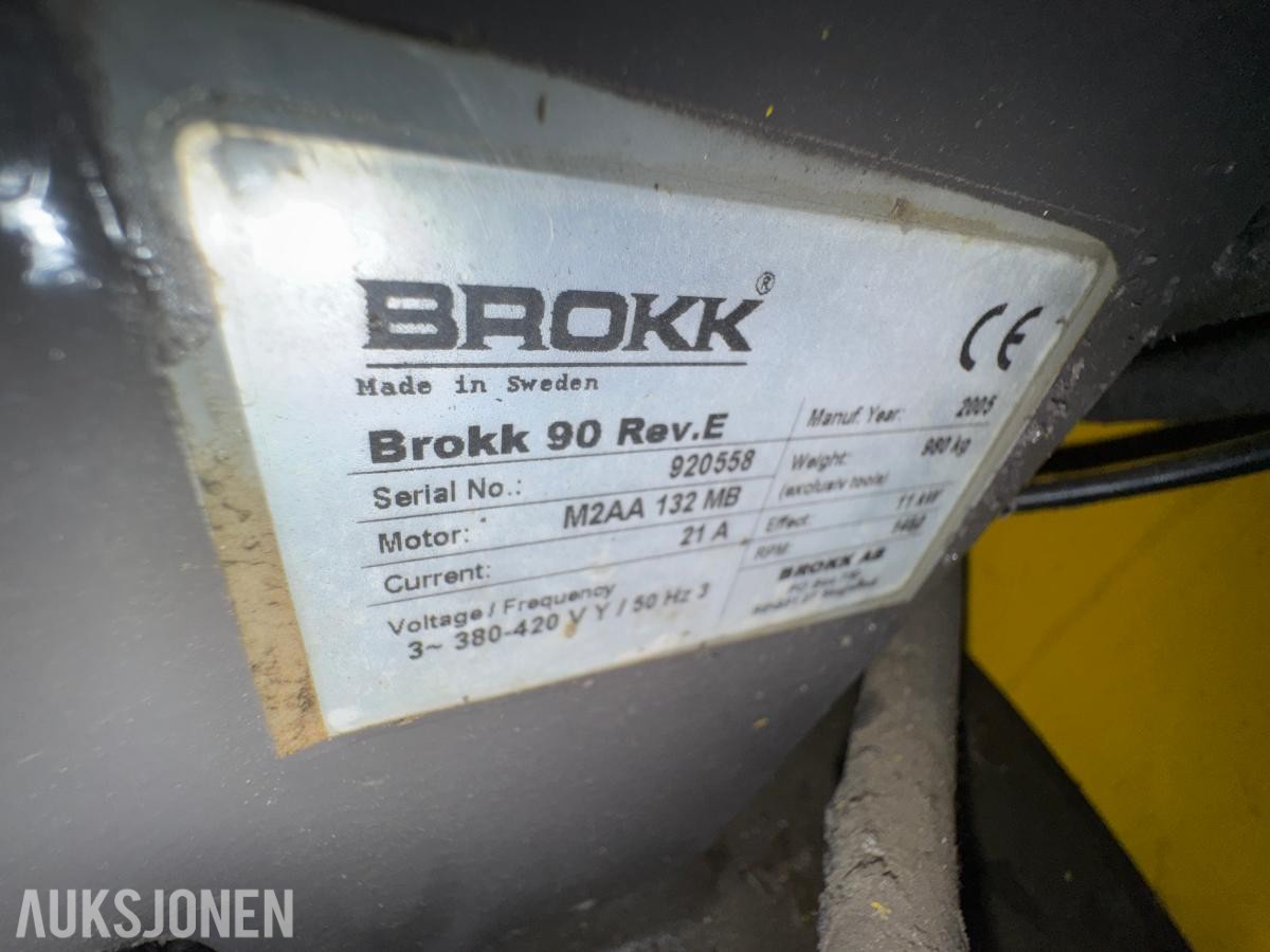 2005 Brokk 90 Rev.E rivningsrobot / 2377 timer