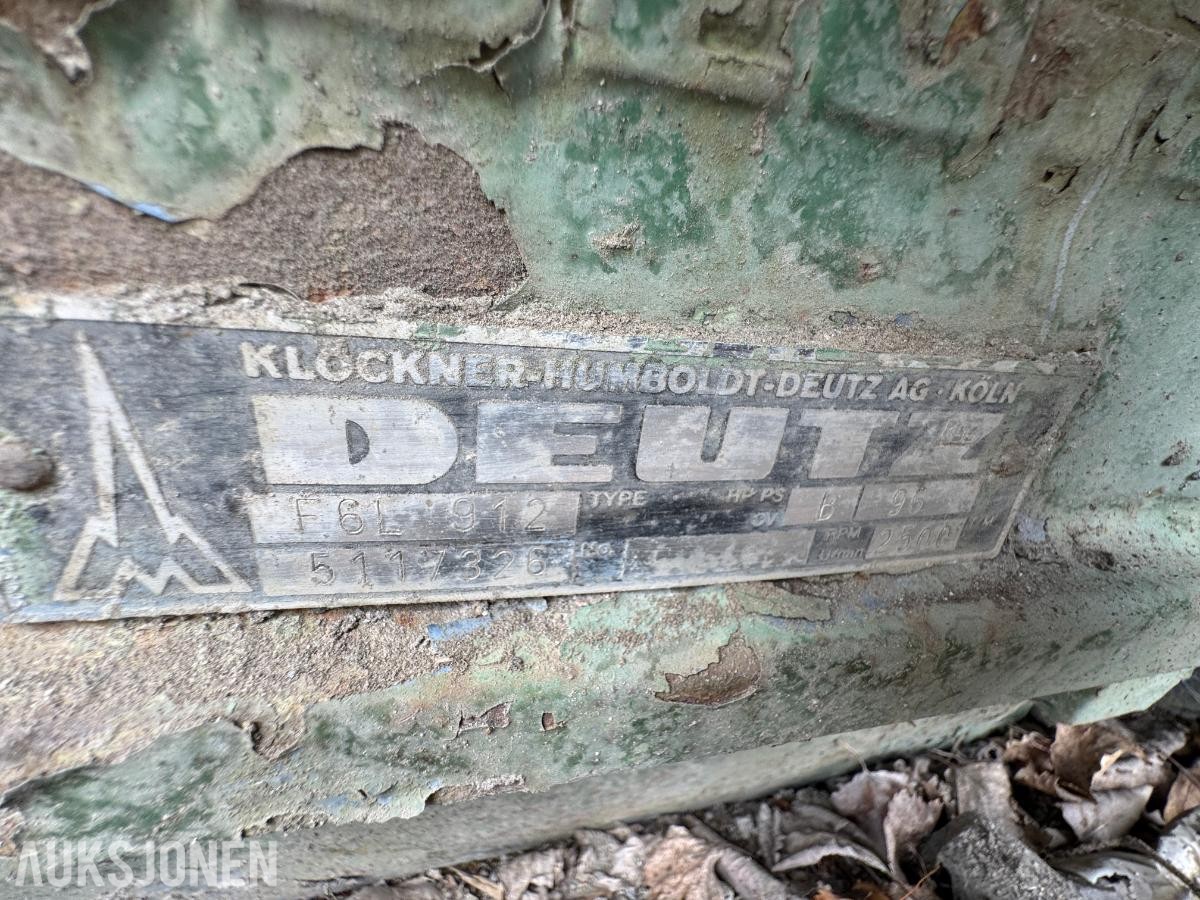 Deutz F6L912 dieselmotor / 6 sylindret / hydraulikkmotor