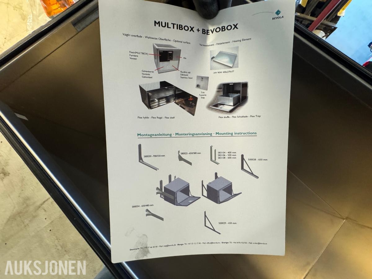 Bevola verktøyskap til lastebil / henger