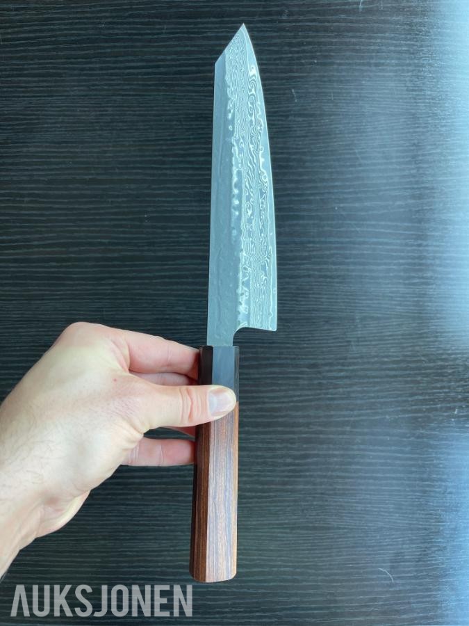 48 TIMERS AUKSJON - Senko Damaskus Kiritsuke + Sashimi-kniv