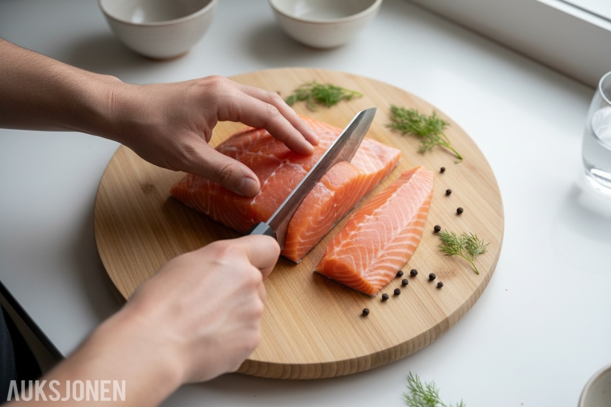 48 TIMERS AUKSJON - Senko Damaskus Kiritsuke + Sashimi-kniv