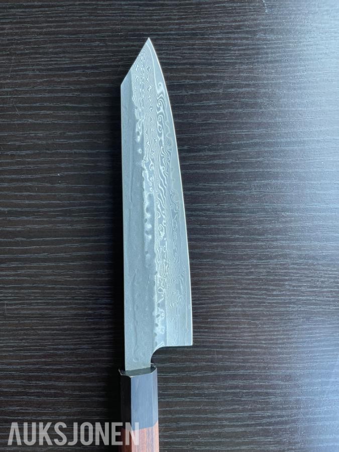 48 TIMERS AUKSJON - Senko Damaskus Kiritsuke + Sashimi-kniv