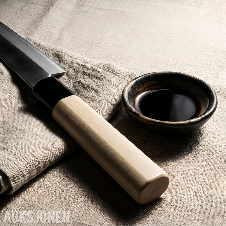 48 TIMERS AUKSJON - Senko 67-lags Damascus 2-delt knivsett + Sashimi-kniv