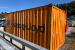 2005 20 FOTS LAGERCONTAINER INNREDET MED LYS OG HYLLER