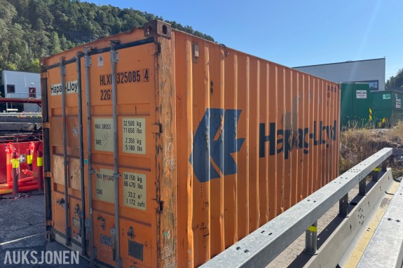 2005 20 FOTS LAGERCONTAINER INNREDET MED LYS OG HYLLER